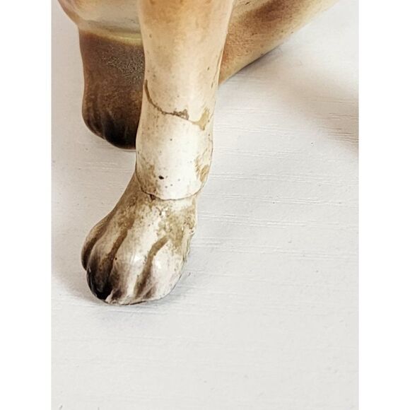 Vintage Porcelain Boxer Figurine - Picture 8 of 9